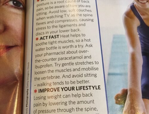 Beat Back Pain, our Top Tips as featured in Essentials Magazine