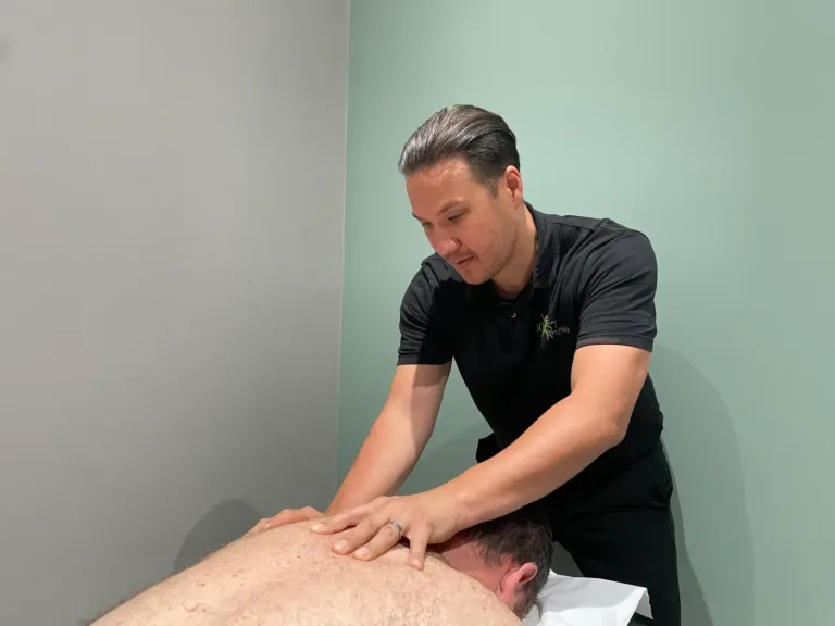 Hands-on physiotherapy treatment at BOOST PHYSIO