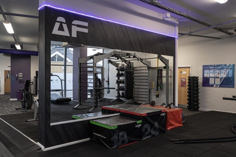 The gym floor at Anytime Fitness Mill Hill, home of BOOST PHYSIO Mill Hill